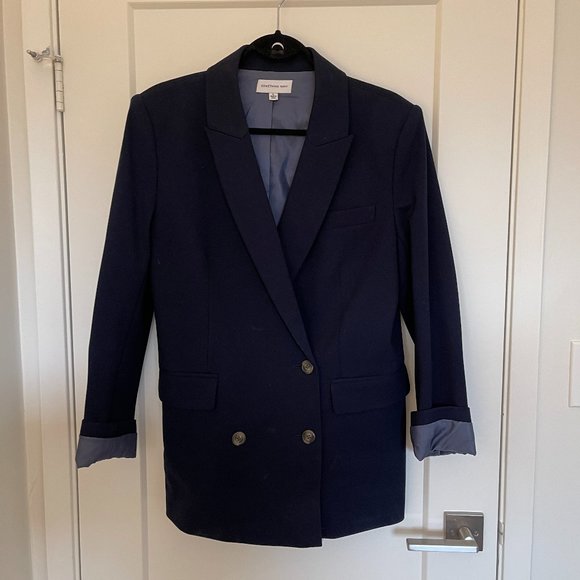 Something Navy Double Breasted Blazer - Picture 3 of 13